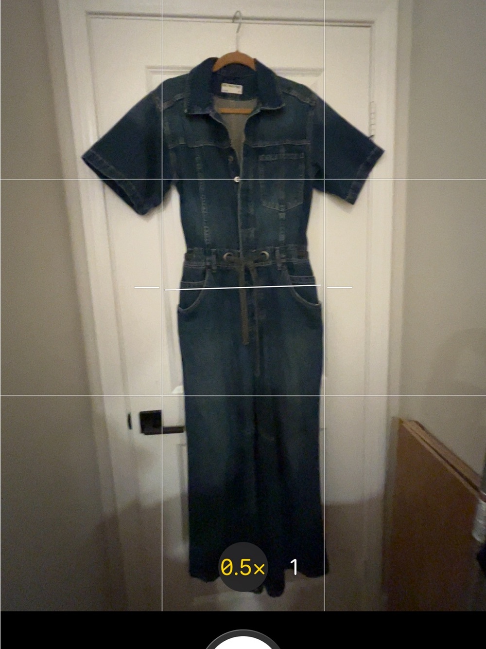 We The Free denim jumper!! Great condition. Tie belt adjusts waist!